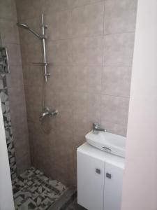 Koupelna v ubytování Studio Sahloul