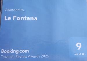 a screenshot of a cell phone screen with the text advanced to le fontanta at Le Fontana in Nice