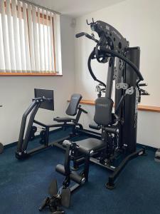 Fitness centrum a/nebo fitness zařízení v ubytování Rezidence & Wellness Blatov