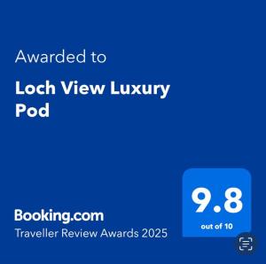 Fotografie z fotogalerie ubytování Loch View Luxury Pod v destinaci Connel