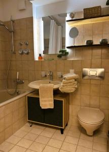 Ένα μπάνιο στο Ferienwohnung Seerose Titisee