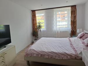 Postel nebo postele na pokoji v ubytování Villa EDEN BLICK