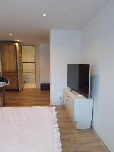 Kuchyň nebo kuchyňský kout v ubytování Villa EDEN BLICK