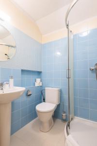 Koupelna v ubytování Hotel JISKRA na Čeladné