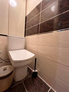 イスタンブールにあるPink House - Central Location by Seashore, Fiber Internetの部屋にある白いトイレ付きのバスルーム +20枚の写真