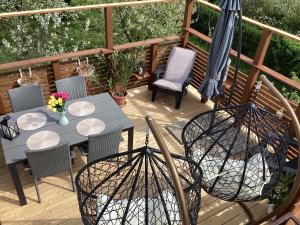 Balkón nebo terasa v ubytování Relax Apartman