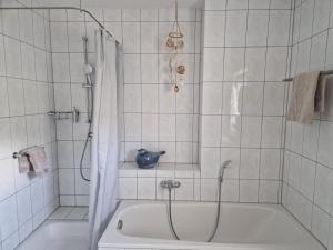 Ein Badezimmer in der Unterkunft Ferienwohnung An der Karlskuppe