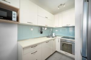 Kuchyň nebo kuchyňský kout v ubytování Comfortable Apartment