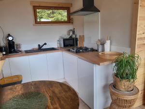 Kuchyň nebo kuchyňský kout v ubytování Chalet de l'Abondance
