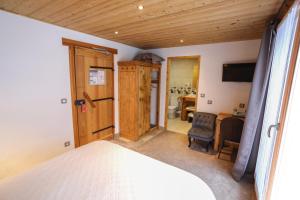 Postel nebo postele na pokoji v ubytování Chalet Monte Bianco