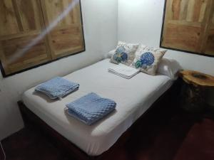 Postel nebo postele na pokoji v ubytování La Coralina azul