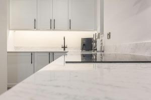 Kuchyň nebo kuchyňský kout v ubytování Gorgeous townhouse by the pier and Royal Pavillion Brighton