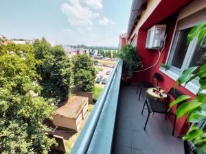 Balkoni atau teres di XO Apartman
