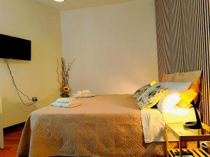 TV a/nebo společenská místnost v ubytování le dimore di Magda suite & rooms