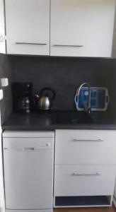 Kuchyň nebo kuchyňský kout v ubytování Studio avec jardin privatif