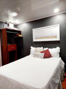 Ένα ή περισσότερα κρεβάτια σε δωμάτιο στο Natural - cabin, 30 min Fortuna, wifi 200mb
