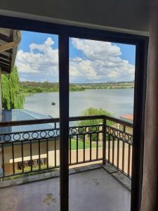 a view of a river from a window at Geust House 4288 in Bethlehem