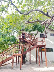 Kawasan permainan kanak-kanak di Casa Ingapura Treehouse Room - Povoado Bar da Hora - 15 min de canoa para Atins - Estilo B&B - Café da Manhã Simples - Conforto