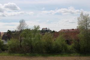 a group of trees and buildings in a field at Villa Venezia in Bad Radkersburg
