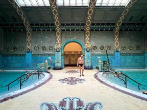 בריכת השחייה שנמצאת ב-Magnificent Elegance by Magyar Street & Central Market או באזור