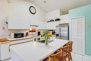 A kitchen or kitchenette at 2 Mi to Water Sebastian Home with Heated Pool!