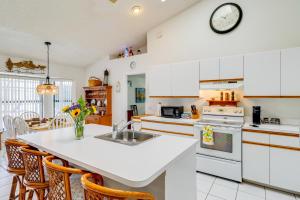 A kitchen or kitchenette at 2 Mi to Water Sebastian Home with Heated Pool!