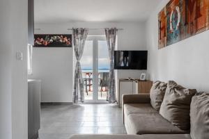 Χώρος καθιστικού στο Apartments Strand