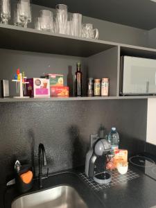 Köök või kööginurk majutusasutuses LOFT confortável e moderno com garagem perto da FURB e Vila Germânica