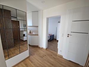 Kuchyň nebo kuchyňský kout v ubytování Sky Hai Apartment + 18 fotografií