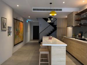Η κουζίνα ή μικρή κουζίνα στο Yoshi Hotel - Tainan Sinmei Branch
