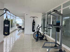 Palestra o centro fitness di Seafront Apartment Infinity Pool Rooftop