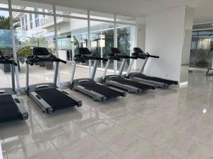 Palestra o centro fitness di Seafront Apartment Infinity Pool Rooftop