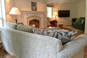 Χώρος καθιστικού στο Snowline Cabin 13 - An Architectural Gem Pet Friendly and Free Wi-fi