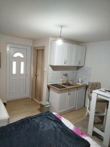Dapur atau dapur kecil di STUDIO Apartman AS