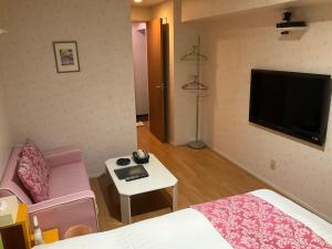 TV a/nebo společenská místnost v ubytování Town Hotel 41 + 37 fotografií