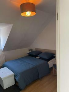 Ένα ή περισσότερα κρεβάτια σε δωμάτιο στο Joli appartement avec place de parking Privé