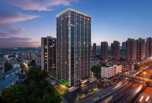 Γενική άποψη της πόλης Zhuzhou ή θέα της πόλης από  αυτό το ξενοδοχείο