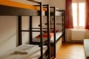 Posteľ alebo postele v izbe v ubytovaní Das Nest Budapest