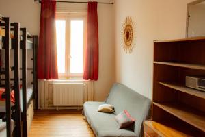 Posteľ alebo postele v izbe v ubytovaní Das Nest Budapest