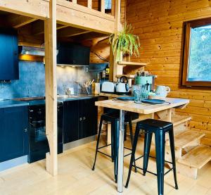 Kuchyňa alebo kuchynka v ubytovaní Le Chalet - Les Lodges de Praly