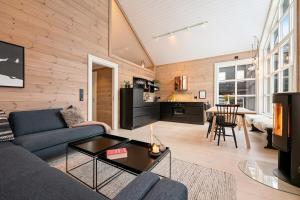Χώρος καθιστικού στο Idyllic Apartment at Strandafjellet