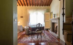 Χώρος καθιστικού στο Villa Poggio Bartoli