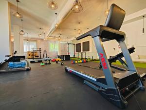 Fitness centrum a/nebo fitness zařízení v ubytování Hotel Cola Frontemare
