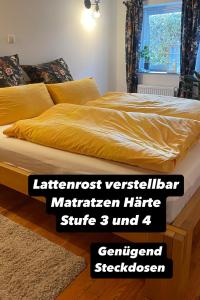Postel nebo postele na pokoji v ubytování Wanderstube am Löns Felsen