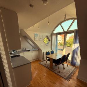 Kuchyň nebo kuchyňský kout v ubytování Vesterbro Apartment