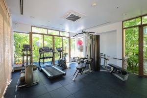 Fitness centrum a/nebo fitness zařízení v ubytování Ocean views Kata gardens penthouse 6C near Kata Noi Beach