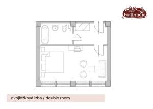 Půdorys ubytování Hotel Podhradie