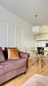 Χώρος καθιστικού στο Apartament No9 Double Rest Jastrzębia Góra