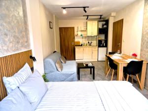 Kuchyň nebo kuchyňský kout v ubytování Malavi DV34 top center apartment Ruse + 34 fotografií