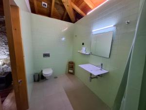 ein Badezimmer mit Waschbecken und Toilette in der Unterkunft House 3 in Fafe